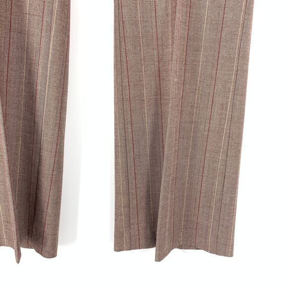 Voyage By Marina Rinaldi Trouser Pants Womens Apx Size 18 Maroon Stripe - Picture 4 of 5